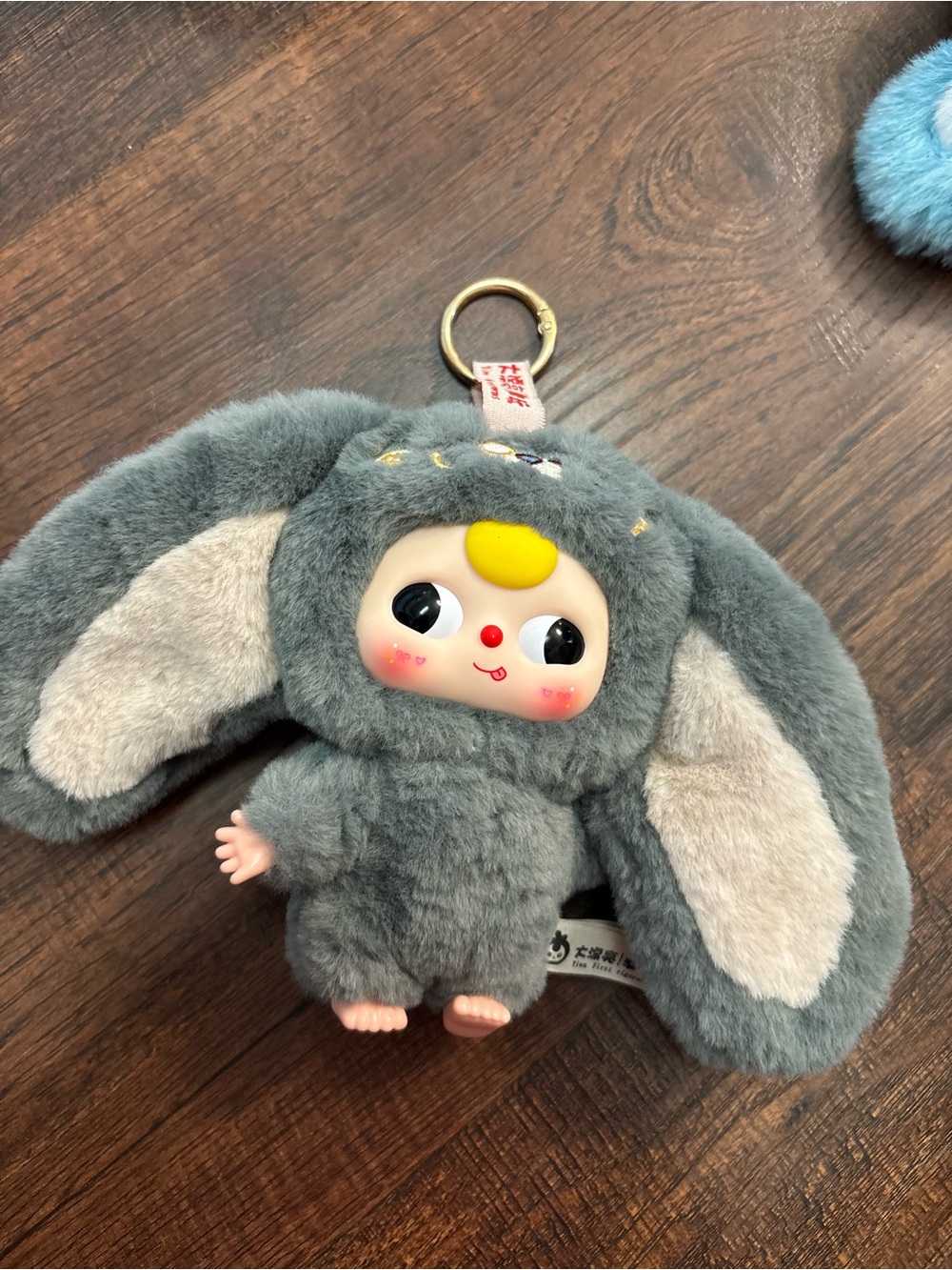 Baby Three Lily Rabbit Town plush keychain